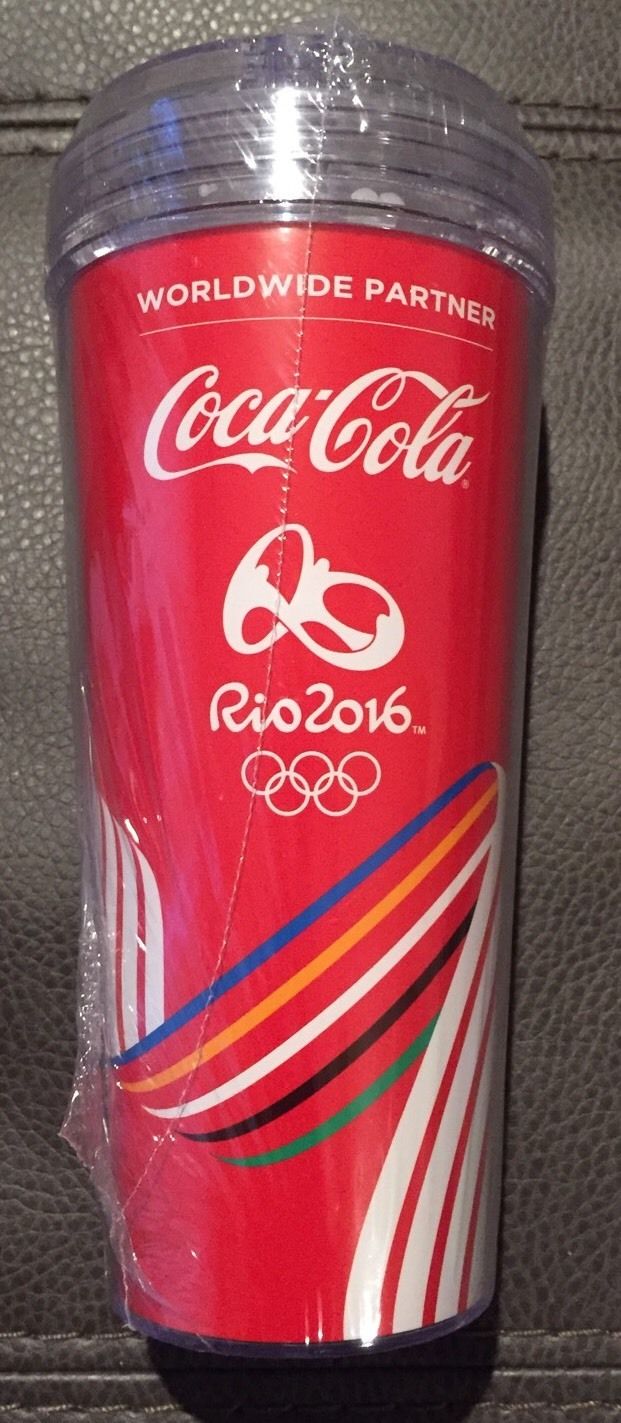 Spotted CocaCola Olympics design souvenir cups on Royal Caribbean
