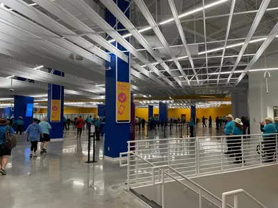 Galveston terminal check in area