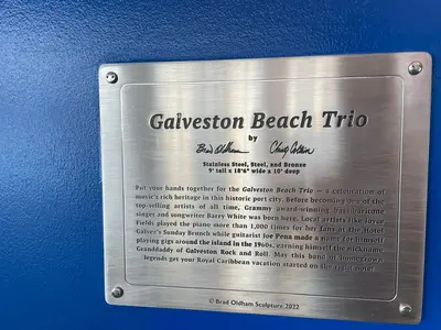 Galveston beach trio