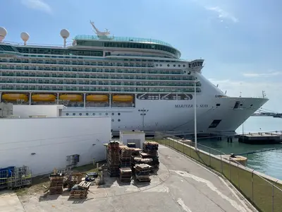 Mariner of the Seas as seen from gangway