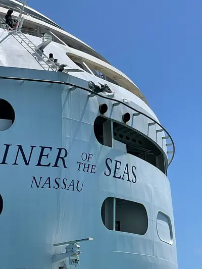 Mariner of the Seas with a hole
