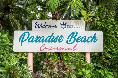 Paradise Beach sign