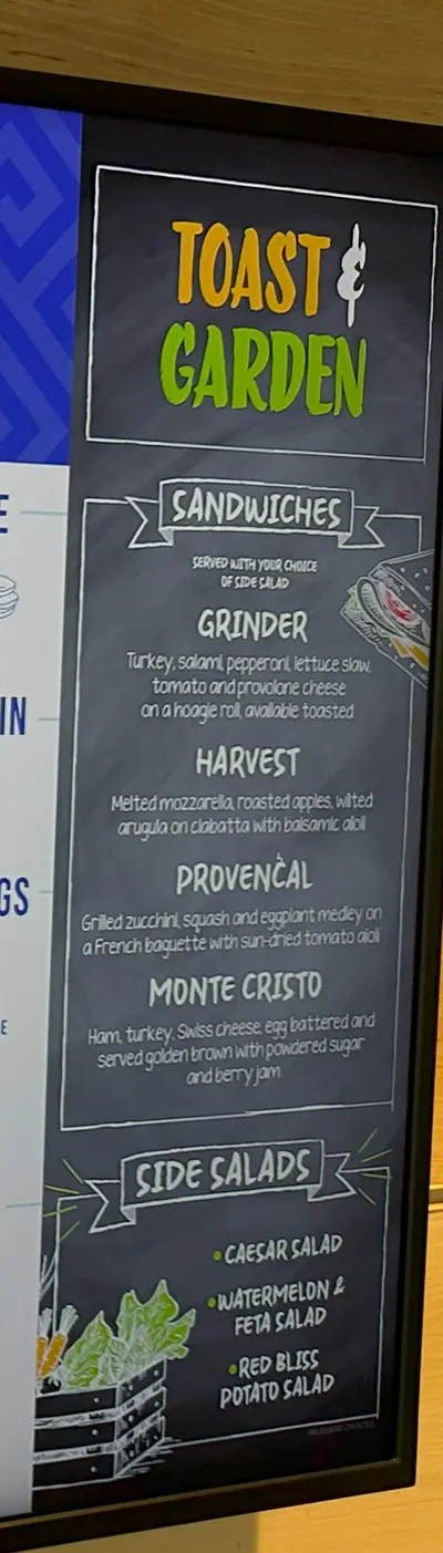 AquaDome Market menu