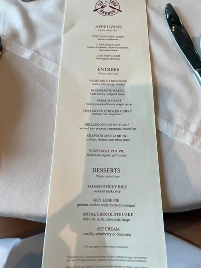 Sip Tour Brunch from Spectrum of the Seas