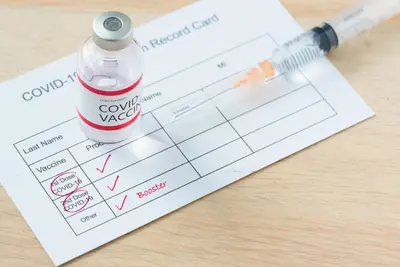 Booster vaccine card