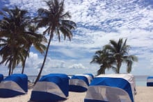 cococay beach royal bed caribbean spotted rental amenities lounger changes