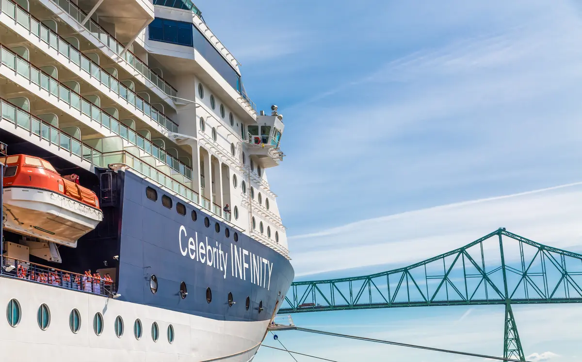 Celebrity Infinity in Astoria. ASTORIA, OREGON
