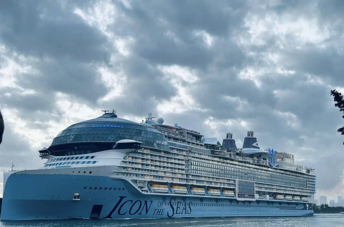 Icon of the Seas sailing on her maiden voyage