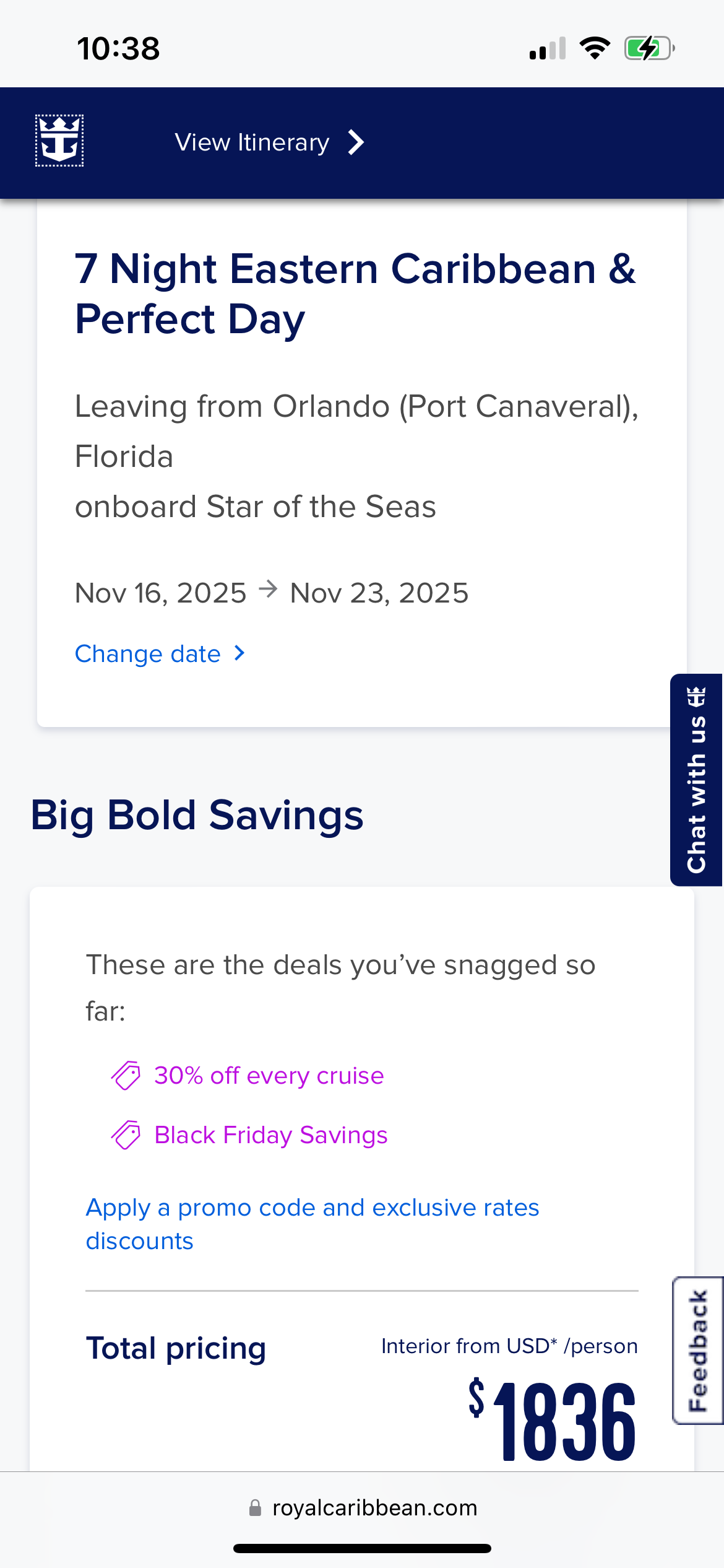 Opening Schedule for 2025 2026 Deployment Page 5 Royal Caribbean