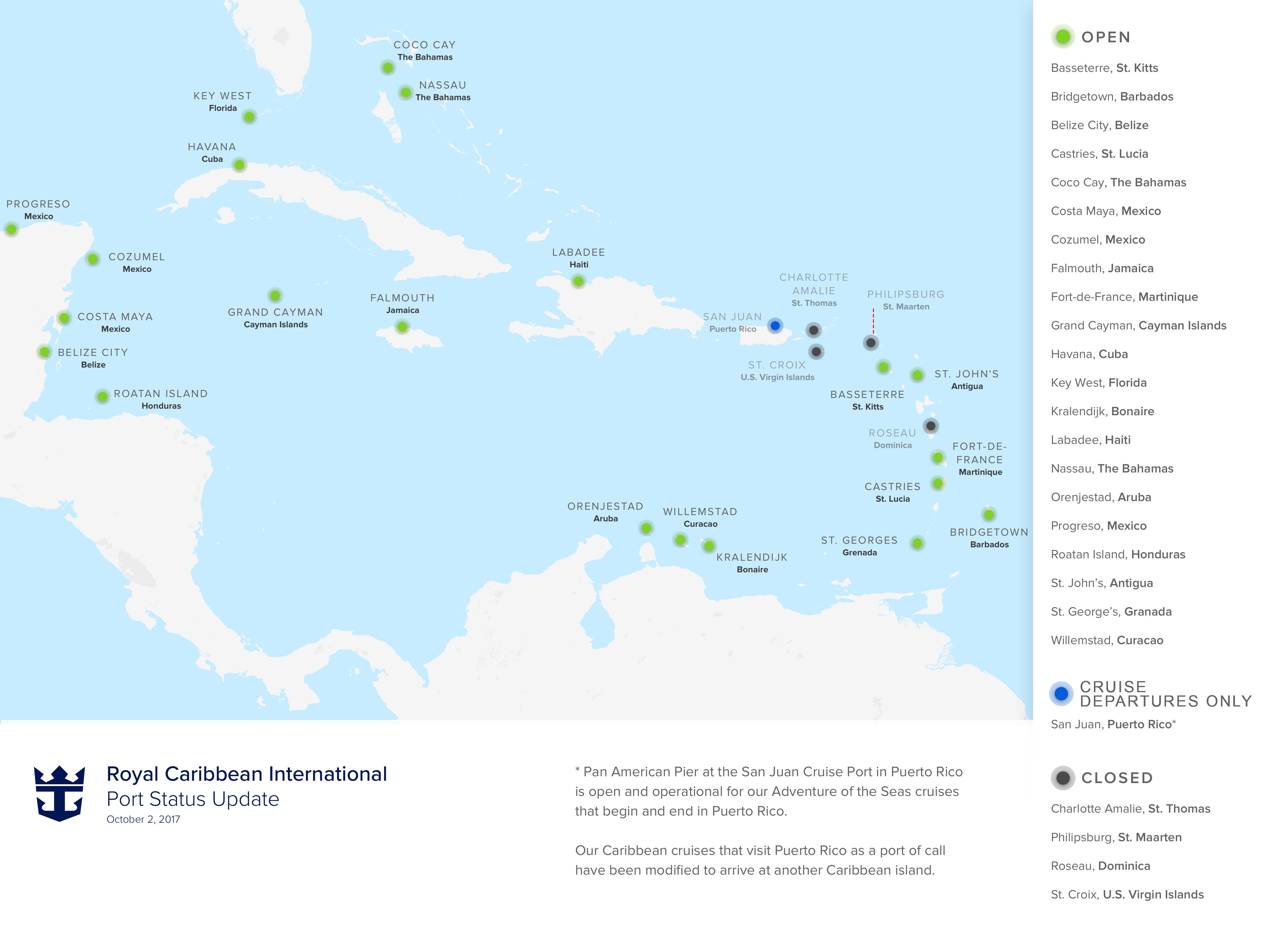 royal caribbean world cruise ports