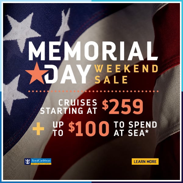 Royal Caribbean's Memorial Day sale offering up to 100 to spend