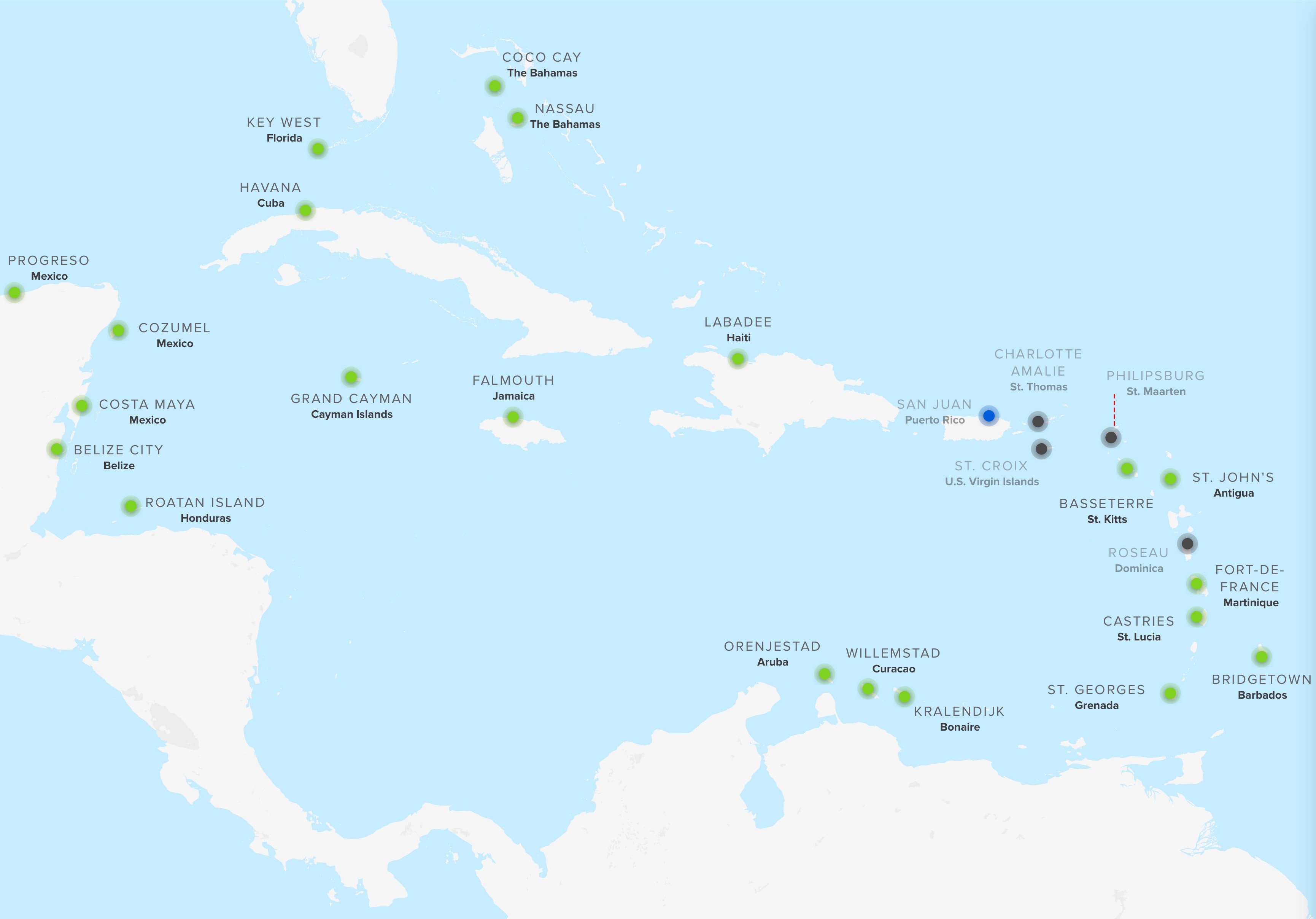 Royal Caribbean releases port status update following hurricanes ...