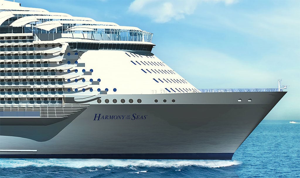 First images of Royal Caribbean's third Oasis class cruise ship appear