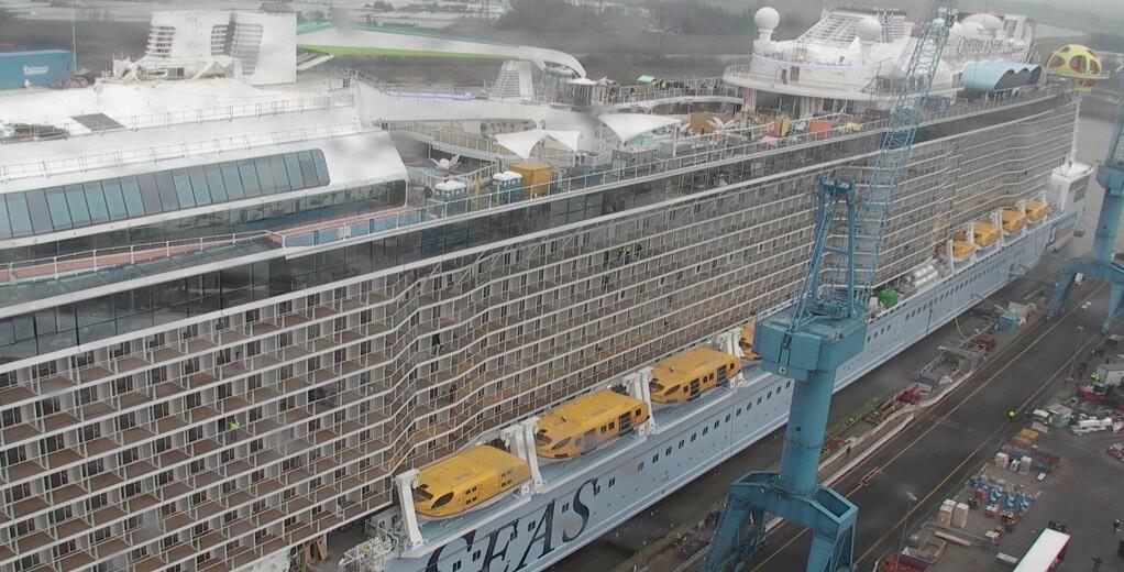 Odyssey of the Seas construction photo update February 1, 2021