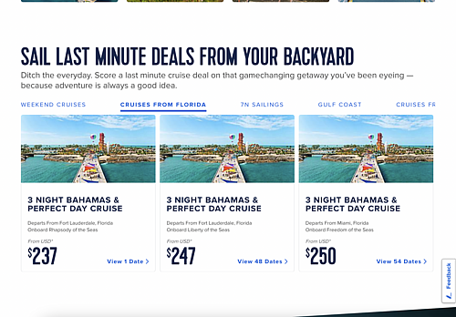 CRUISE NEWS: NO MORE LAST MINUTE CRUISE DEALS 
