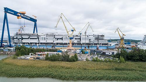 Aerial Photos Show Icon Of The Seas Cruise Ship Construction Progress ...