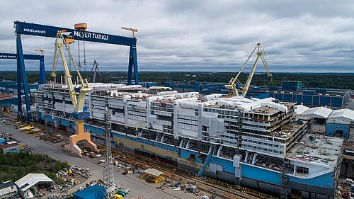 Aerial Photos Show Icon Of The Seas Cruise Ship Construction Progress ...