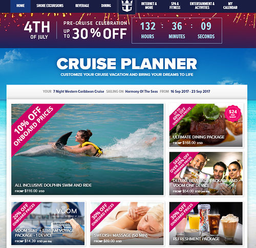 royal caribbean cruise planner