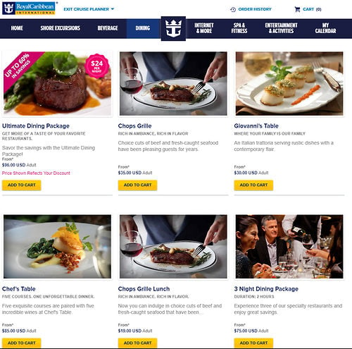 Specialty Restaurants | Royal Caribbean Blog