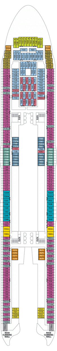 Deck 7 - Oasis of the Seas Deck Plans | Royal Caribbean Blog