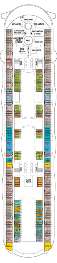 Deck 14 - Oasis of the Seas Deck Plans | Royal Caribbean Blog