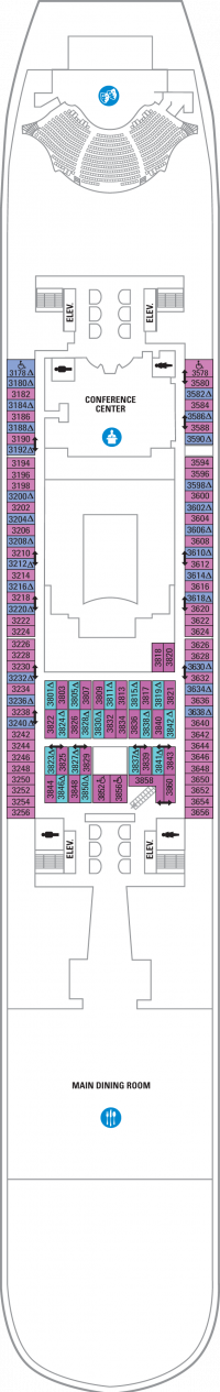 Deck 3 - Symphony of the Seas Deck Plans | Royal Caribbean Blog