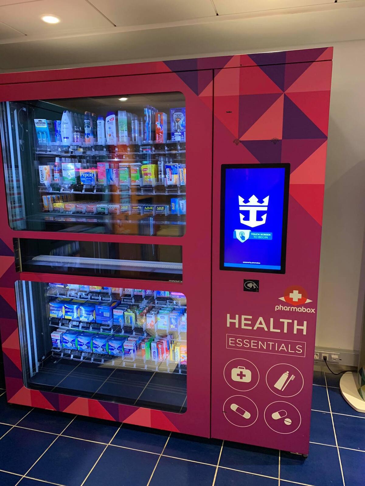 Spotted: Self-service merchandise machines on Symphony of the Seas ...