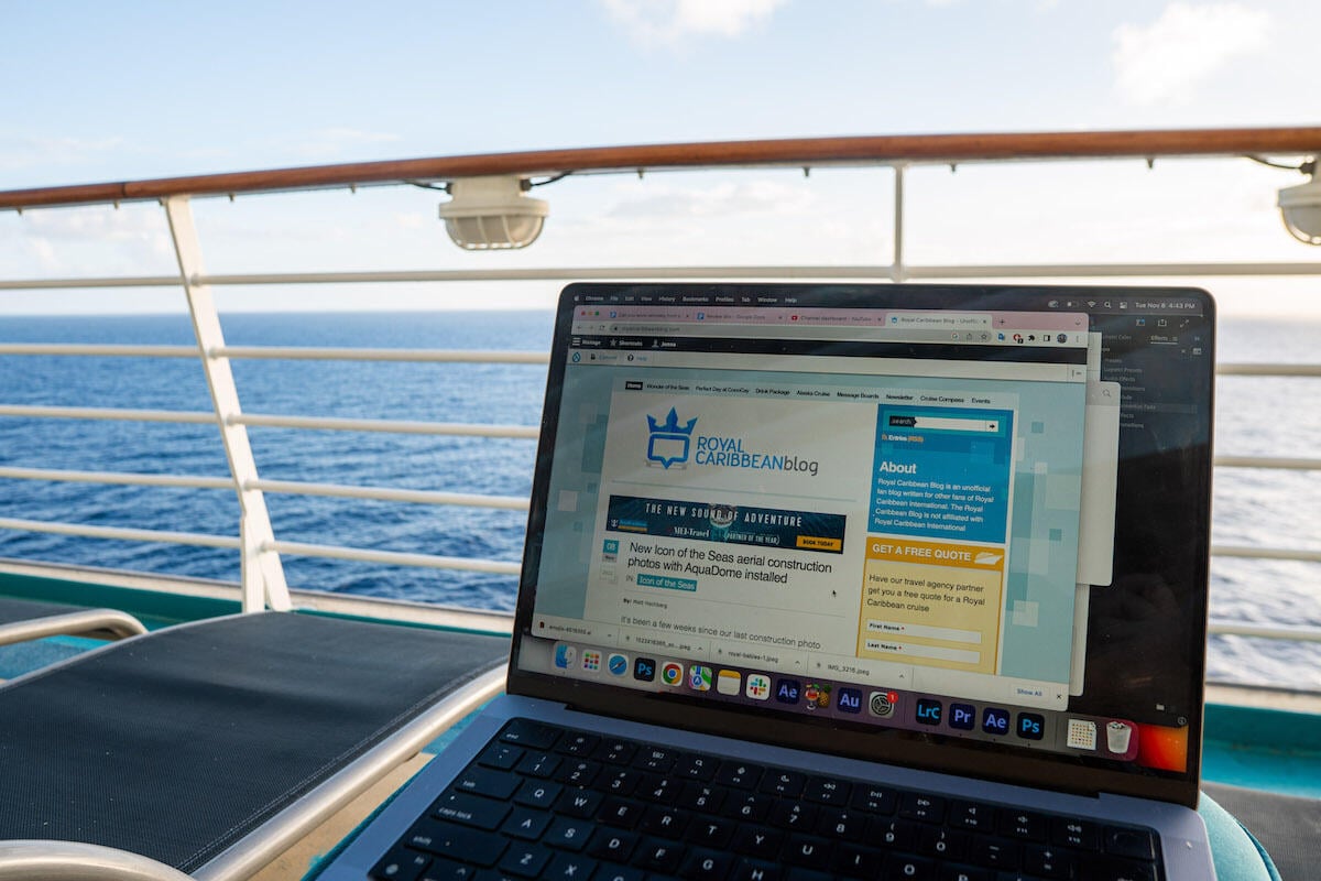 cruise ship work remotely