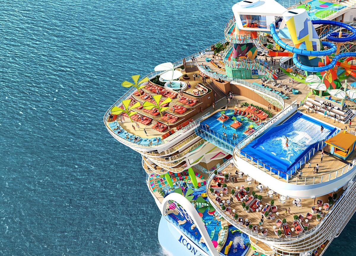 Royal Caribbean adds in-pool daybeds to rent on its next new cruise ...