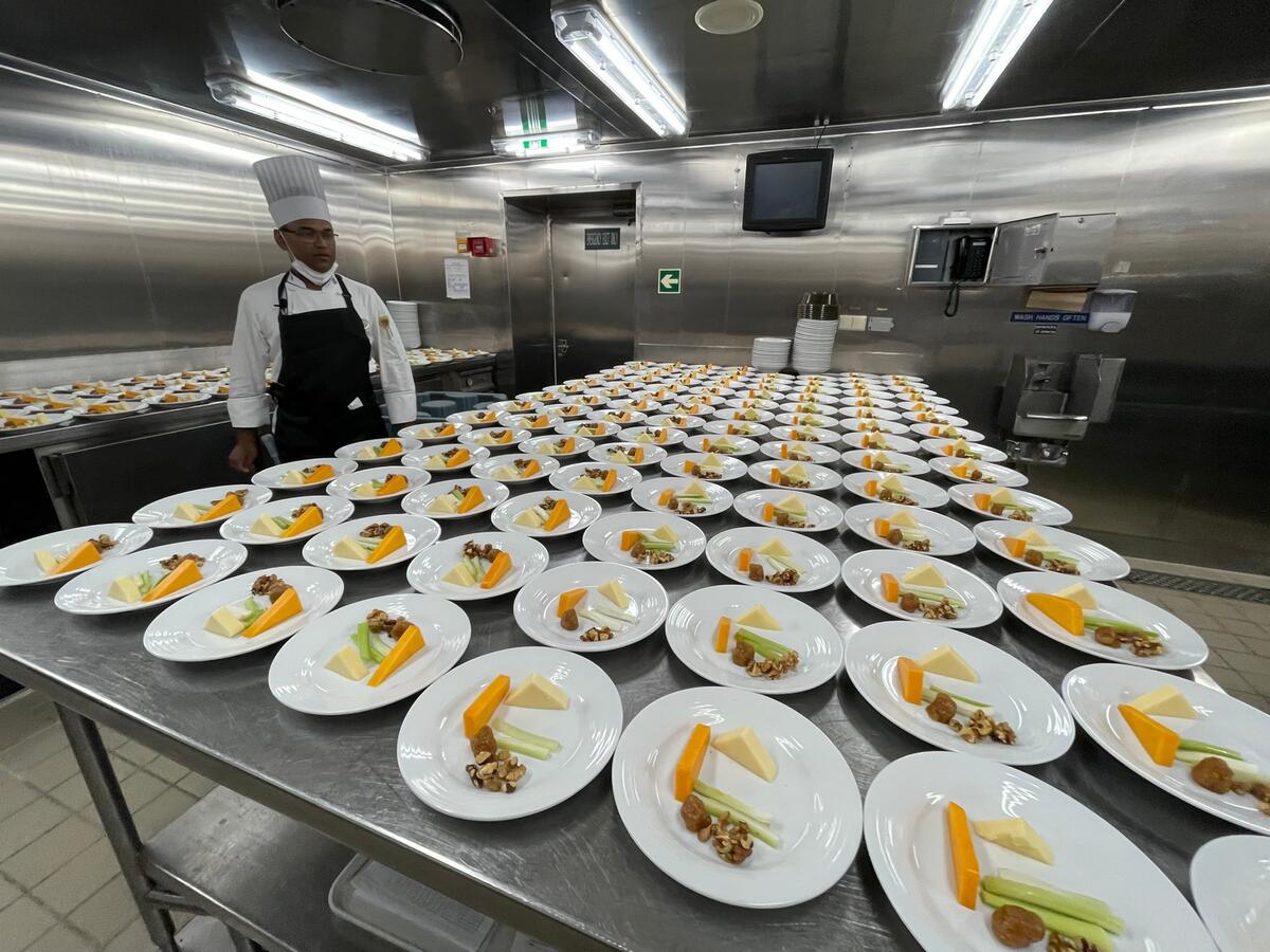 How 6,000 Meals a Day Are Made on the World’s Largest Cruise Ship