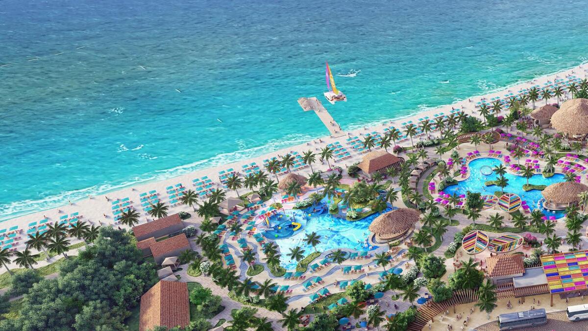 We got our first look at Royal Caribbean’s private beach club in Mexico and it looks stunning