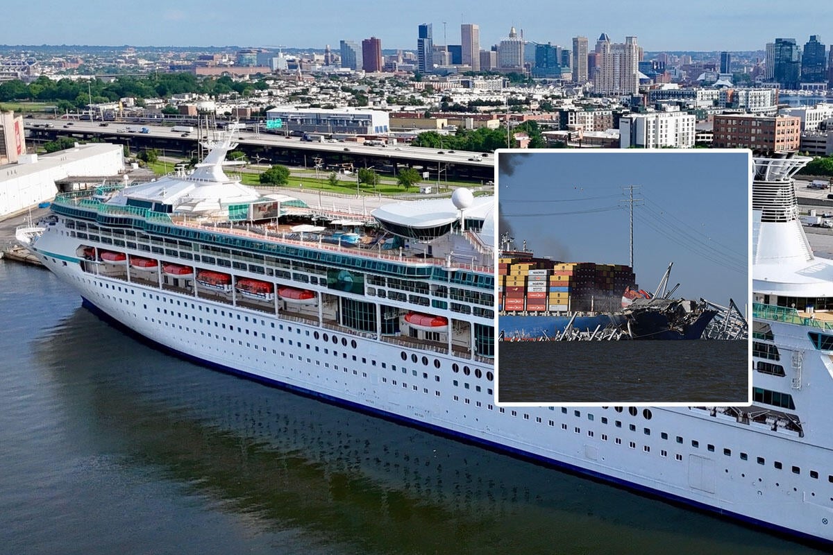 Royal Caribbean cruise ship is first to leave Baltimore since Key ...