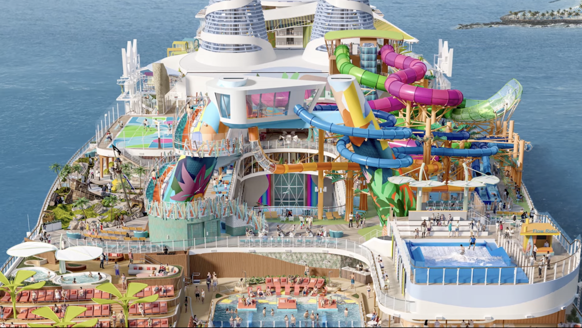 An engineering feat: How Royal Caribbean is adding a water park to a ...