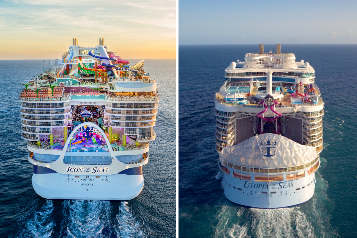 Royal Caribbean Utopia of the Seas compared to Icon of the Seas