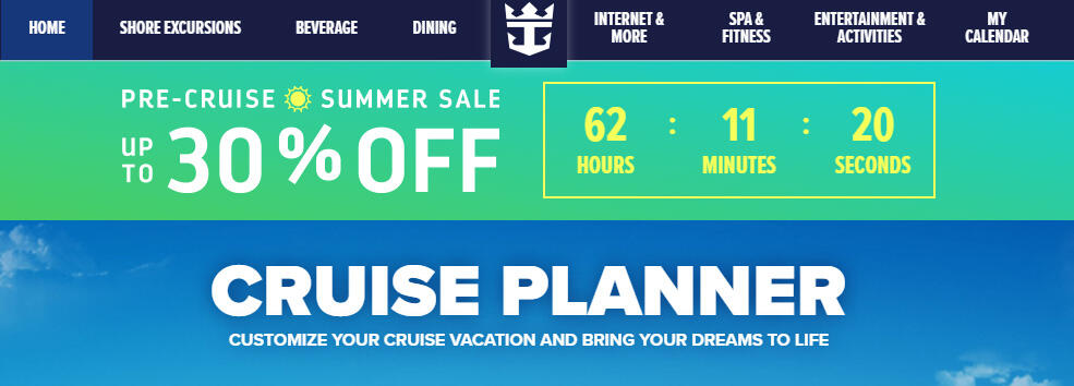 royal caribbean pre cruise discounts