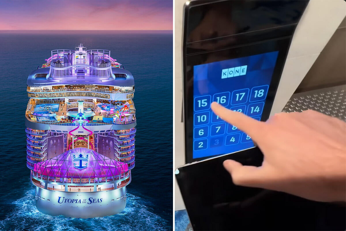 Utopia of the Seas may have Royal Caribbean’s new elevators that cruise ship passengers will love