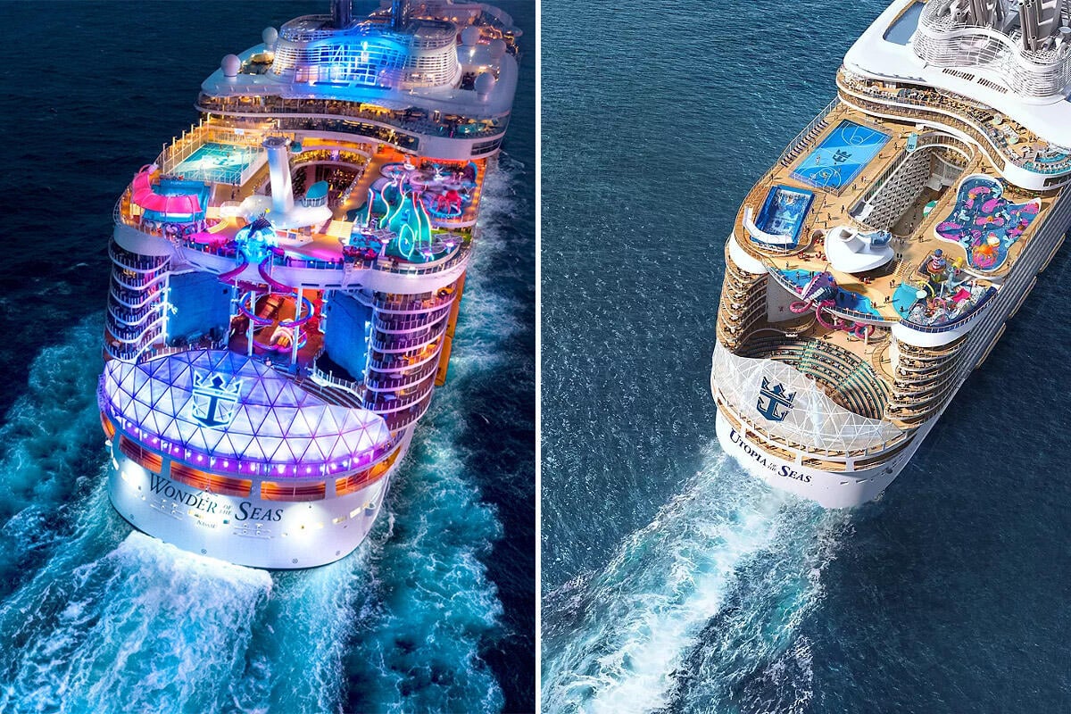 Utopia of the Seas vs. Surprise of the Seas cruise ships