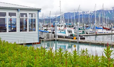 Alaska Seward Waterfront and Ray s Restaurant