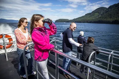 Family on Alaska tour