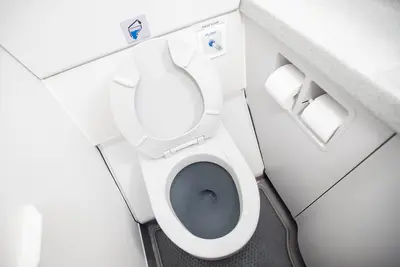 Airplane bathroom