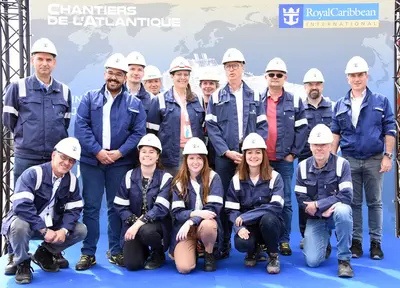 Utopia of the Seas keel laying