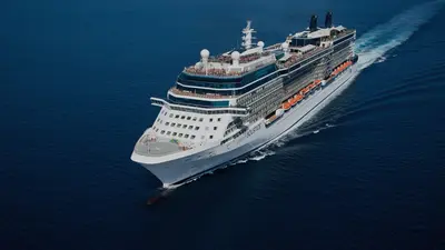 Celebrity cruise ship sailing