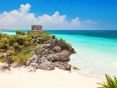 Tulum beach in Mexico