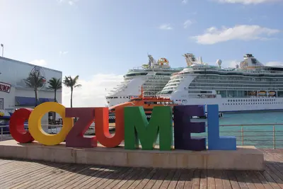 Cozumel sign in port