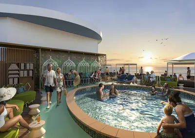 Suite Sun Deck render on Icon of the Seas