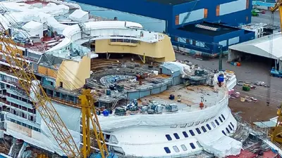 Icon of the Seas construction photo from October 2022