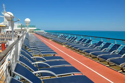 Liberty of the Seas pool deck and chairs
