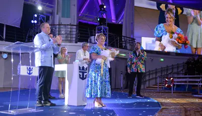 Wonder of the Seas naming ceremony