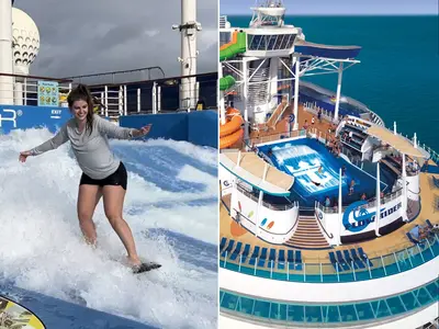 Learn to surf on cruise ship