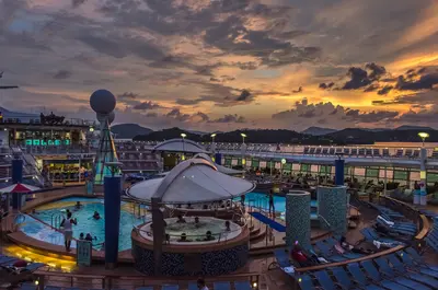 Voyager of the Seas sunset